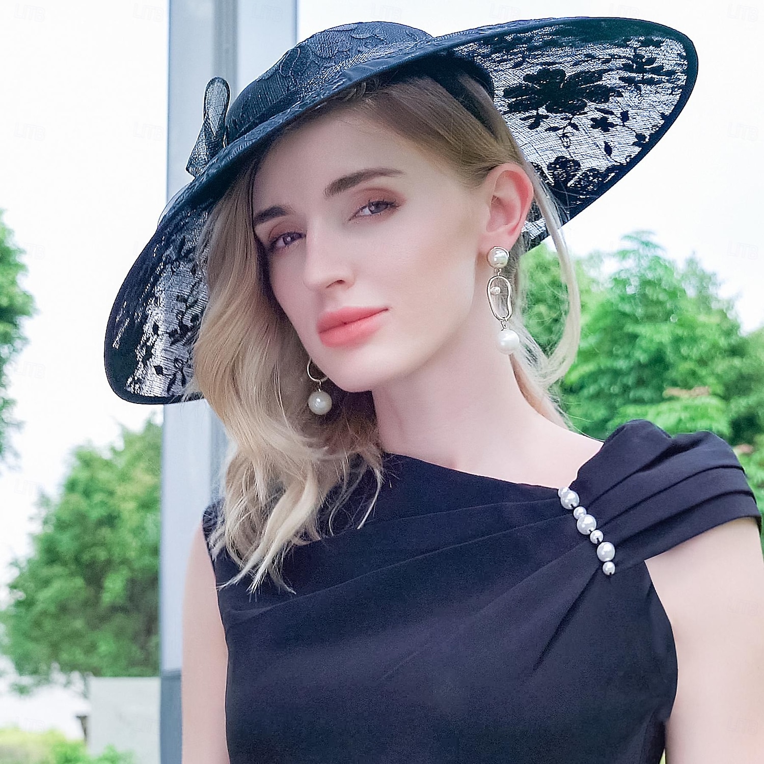 Hatter Linfrø Bowlerhatter Solhatt tallerkenhatt Bryllup Te Fest Elegant Bryllup Med Sløyfe Blonder Hodeplagg Hodeplagg 2025 - $60.99 –P8