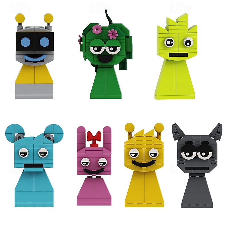 Sprunki Building Blocks Set  Sprunki Toys Action Figure DIY Model Kit for Boys Girls 8-14 Creative Horror Music Game Role for Fans Adults Christmas Decor Collectible Gift 2025 - $38.99 –P6