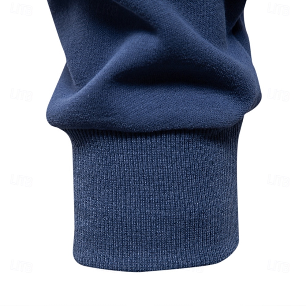 Herr Polo sweatshirt Gul Armégrön Rubinrött Blå Grön Kavajslag Färgblock Ledigt Dagligen Sport Ledigt Vår & Höst Kläder Pull Tröjor Långärmad 2025 - $25.99 –P38