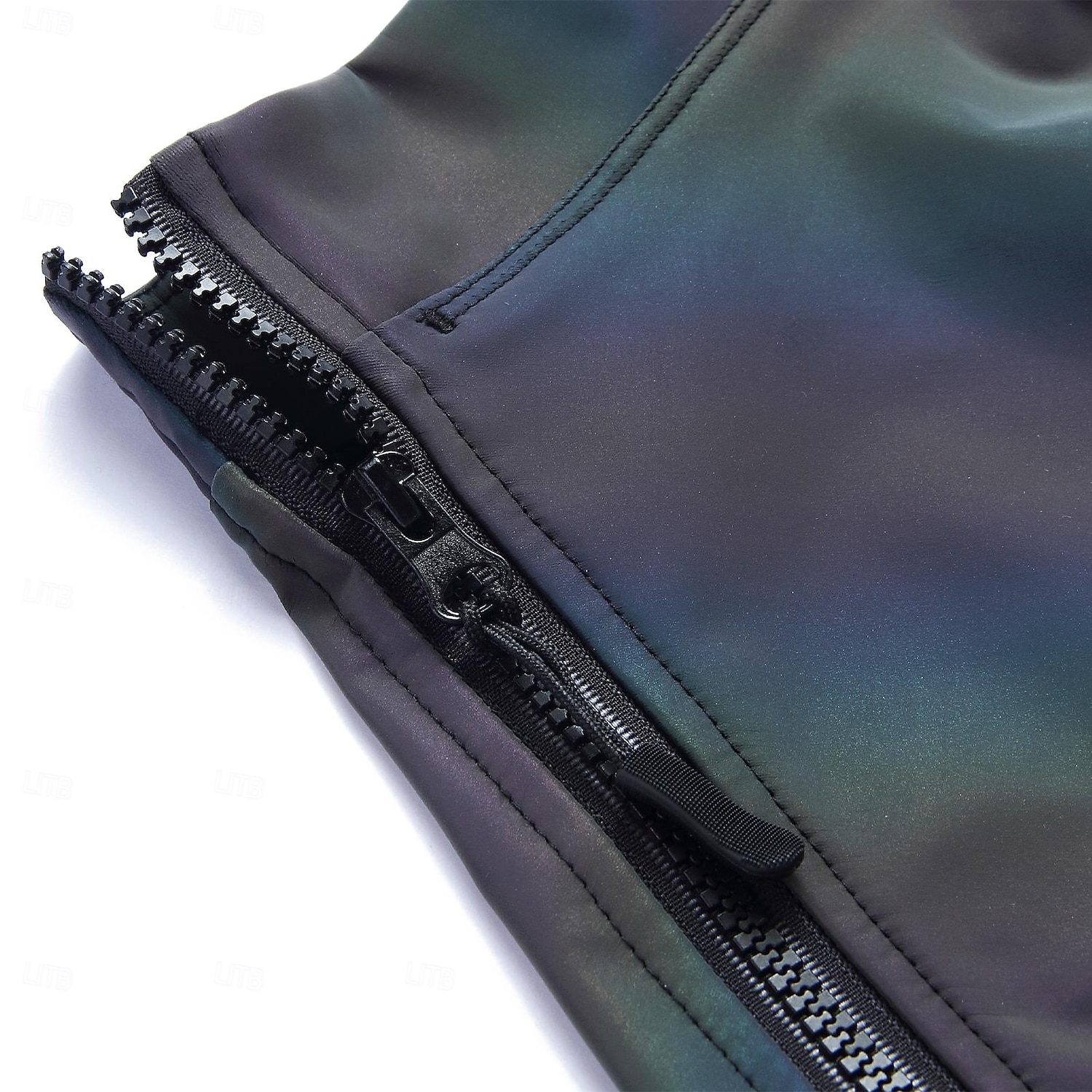 wosawe lente/zomer dames oogverblindende kleurrijke reflecterende stretch slanke eendelige fietstrui rok broek winddicht waterdicht fietsrok be118 2025 - $43.99 –P7