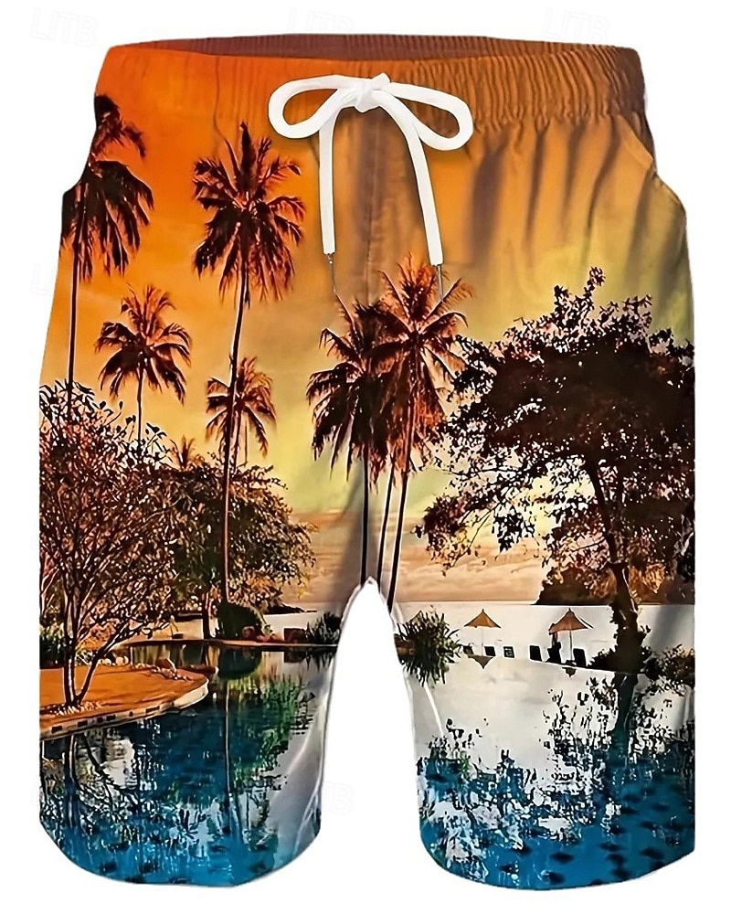 Homme Short de surf Shorts de bain Short de bain Tropical imprimé Cordon de serrage avec poches Tissu extensible dans les 4 sens Séchage Rapide Avec Poches Shorts de Surf Bas Surf Plage Sports de 2026 ? $13.49 –P4
