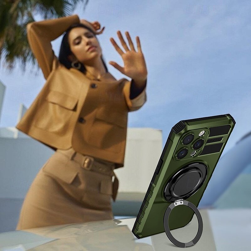 telefone Capinha Para iPhone 16 Pro Max Plus iPhone 15 Pro Max Plus iPhone 14 13 12 11 Pro Max Plus Capa traseira Com Suporte Magnética Antichoque Retro PC de 2025 por $18.99 –P4