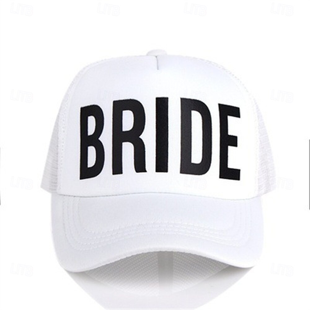 Chic BRIDE Print Baseball Cap for Women - Adjustable, Sun-Protective Mesh Trucker Hat with Breathable Design - Perfect for Spring & Summer Outings 2025 - $10.99 –P18