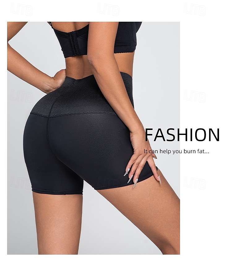 Dam Pojkshorts och kalsong Sömlös Formande trosa 1 st. Underkläder Enkel Klassisk Ren färg Hög midja Plusstorlekar Små Könsneutral Svart Brun S M L 2025 - $10.99 –P18