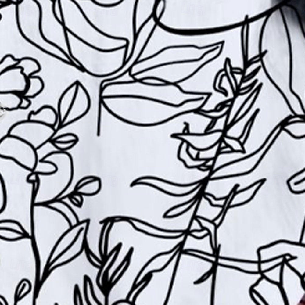 Hombre Estampado Floral Cara humana Camisa Abotonar la camisa Manga Corta Artístico Abstracto retro de la vendimia Vacaciones Festivos Ropa de calle Verano Primavera Cuello Vuelto Impresión 3D 2025 - $23.99 –P2