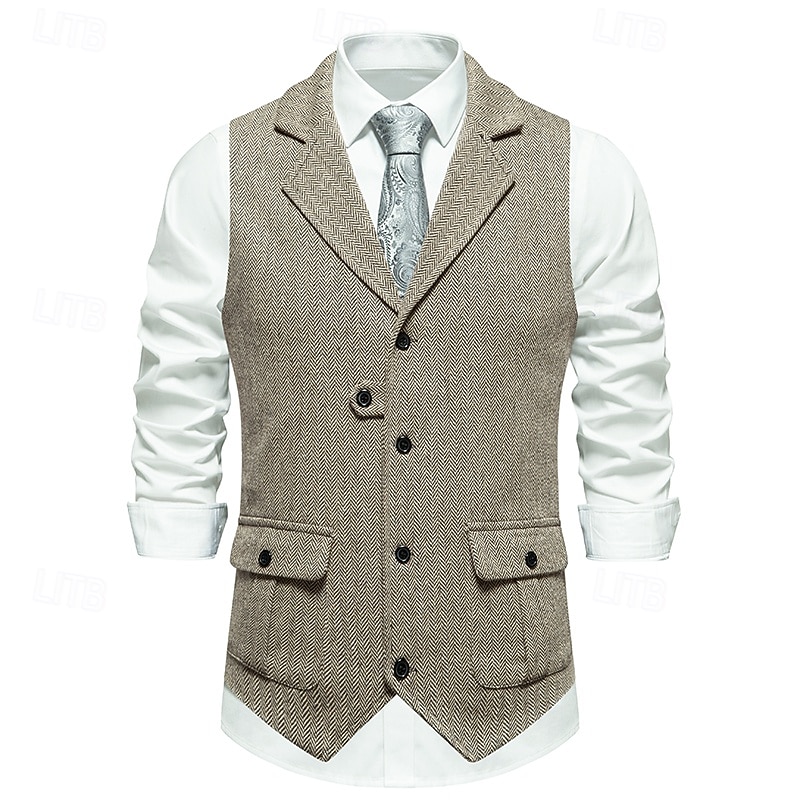 Classique Rétro Vintage Années 1920 Veste Gilet Gatsby le Magnifique Déguisement Homme Carnaval Mascarade Mariage Soirée robe demoiselle d honneur Adulte Gilet Printemps Automne de 2026 ? $41.99 –P16