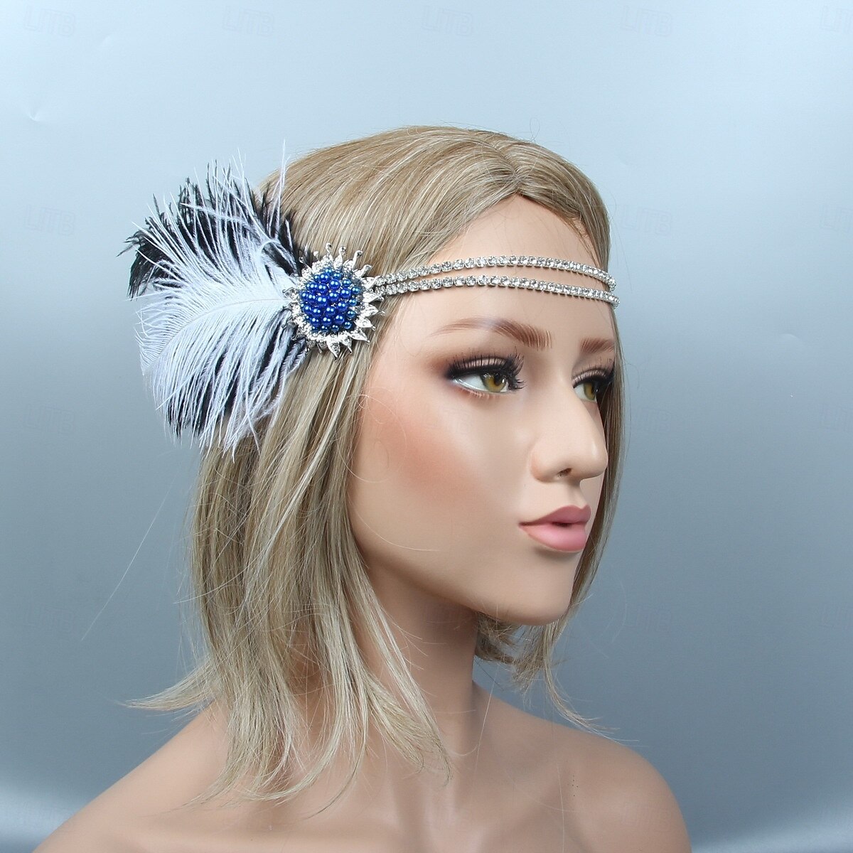 Retro Antiguo 1920s Tocados Baile de Máscaras Diadema de estilo flapper El gran Gatsby charlestón Pluma Mujer Víspera de Todos los Santos Carnaval Mascarada Fiesta de Cóctel Fiesta de baile Fiesta de 2025 - $13.99 –P2