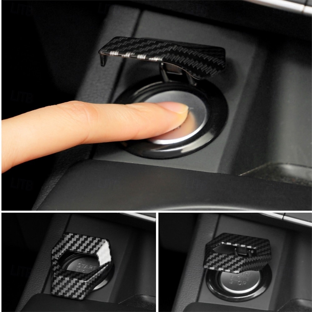 Carbon Fiber Car Engine Start Stop Switch Button Cover Ignition Anti-scratch Protection Decorative Car Auto Accessories Interior Car-Styling 2025 - $11.99 –P6