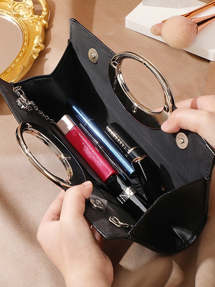 Гламурный вечерний клатч с золотыми кристаллами и круглой ручкой – женская сумочка со стразами, идеально подходит для свадеб, вечеринок и официальных мероприятий. 2025 - $29.99 –P5