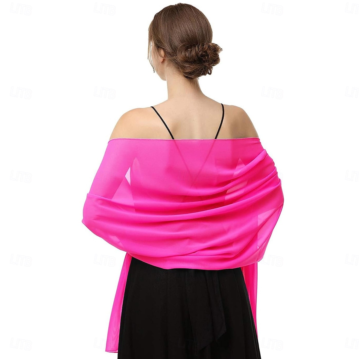 écharpes en mousseline douce, châles et écharpes pour robes de soirée, châles de mariage, écharpes de mariée pour femmes de 2025 ? $24.99 –P7