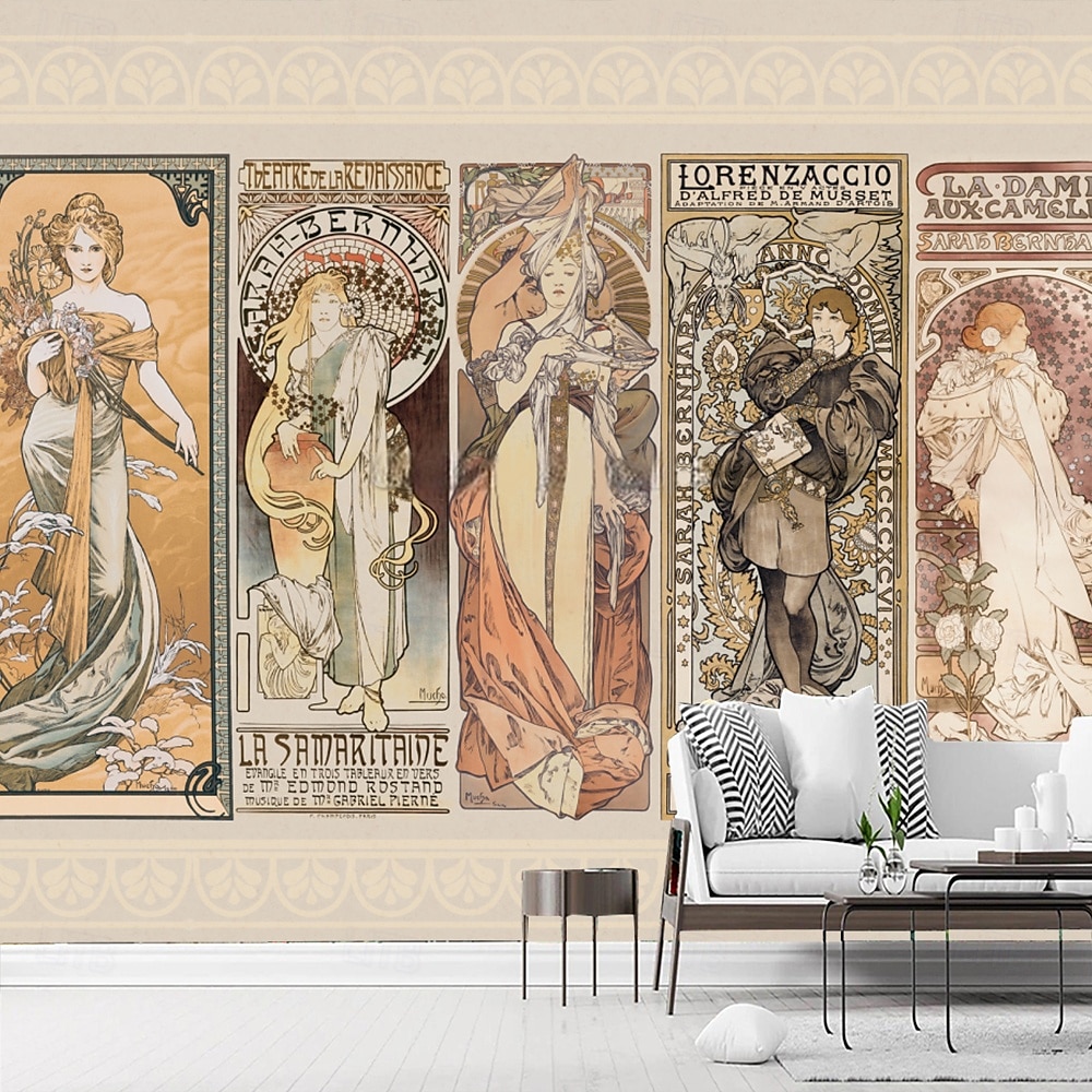 Medieval Art 3D Wallpaper Home Decoration Wall Mural Roll Peel and Stick Removable PVC/Vinyl Material Self Adhesive/Adhesive Required Wall Decor for Living Room 2025 - $12.99 –P10