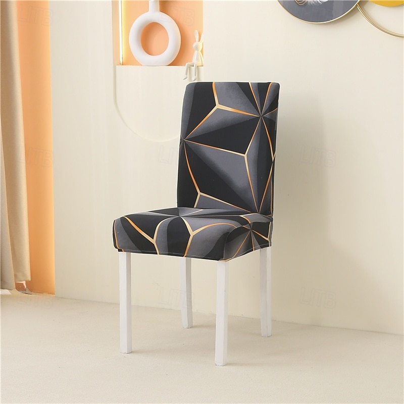 Funda para silla de comedor, súper ajustada, elástica, extraíble, lavable, corta, funda protectora para silla de comedor, funda para asiento para hotel, comedor, ceremonia, banquete, fiesta de bodas 2025 - $14.49 –P13