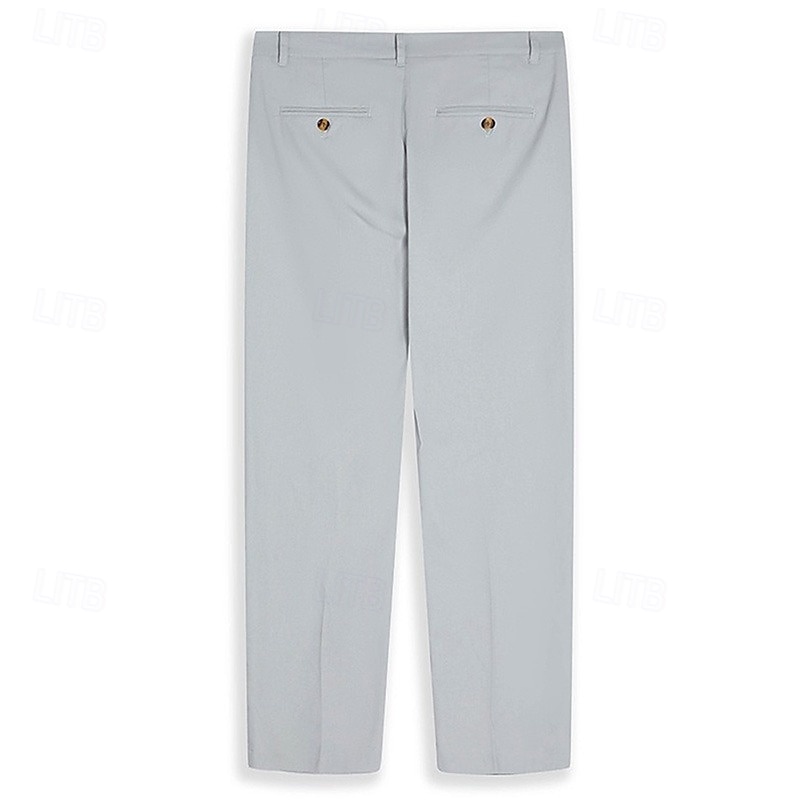 Per uomo Pantaloni di Lino Pantaloni Pantaloni Eleganti Pantaloni Estivi Pantaloni Larghi Tasca Frontale Gamba Dritta Semplice Comodità Traspirante Lunghezza intera Affari Quotidiano Ferie Vacanza del 2026 a $29.99 –P10