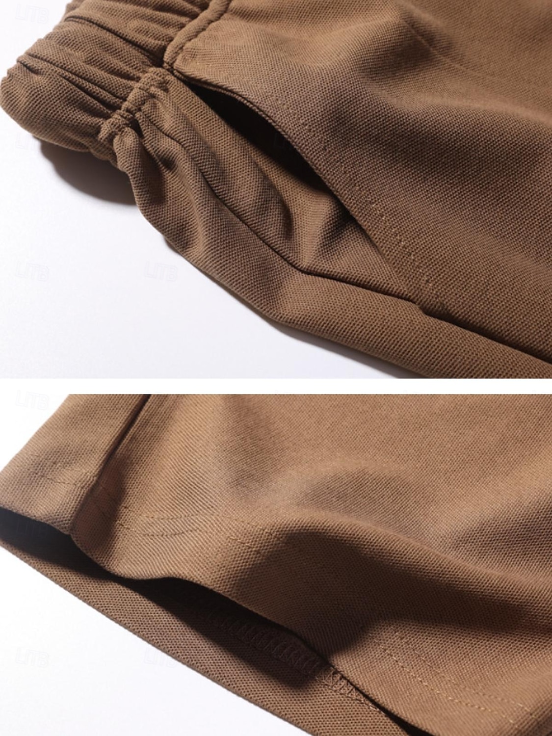 Mulheres chinês Moda Básico Capris Cintura Média Tecido Bolsos Com Cordão Conforto Exterior Sem Elasticidade Férias Rua Diário Castanho Avermelhado Marron Escuro Azul Marinho Escuro cáqui Verão de 2025 por $18.99 –P6