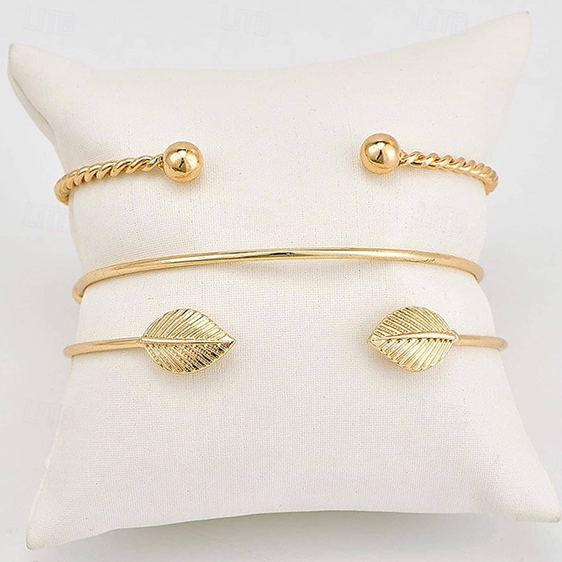 Dame Mansjettarmbånd Fancy Dyrebar Punk Stilfull Legering Armbånd Smykker Gull Til Fest 2025 - GBP £13 –P4