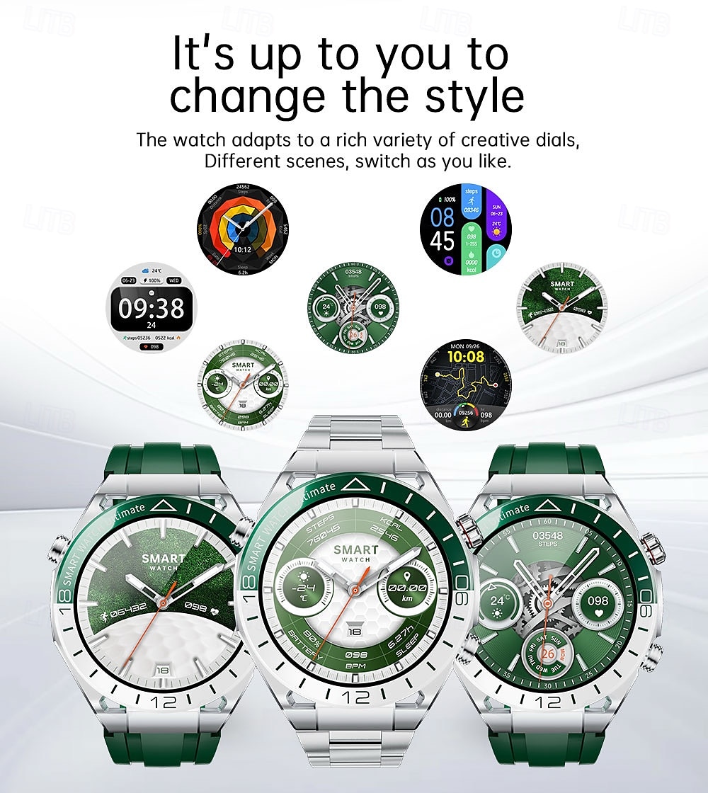 Reloj inteligente de 1 pulgada smartwatch reloj de fitness reloj para correr Bluetooth compatible con Android iOS hombre impermeable manos libres rastreador de pasos caja de reloj de 40mm IP 67 2025 - $67.99 –P7