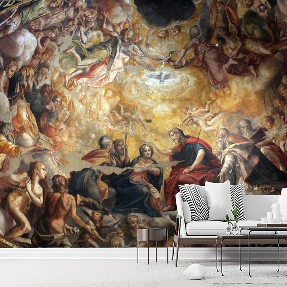 Medieval Art 3D Wallpaper Home Decoration Wall Mural Roll Peel and Stick Removable PVC/Vinyl Material Self Adhesive/Adhesive Required Wall Decor for Living Room 2025 - $12.99 –P11