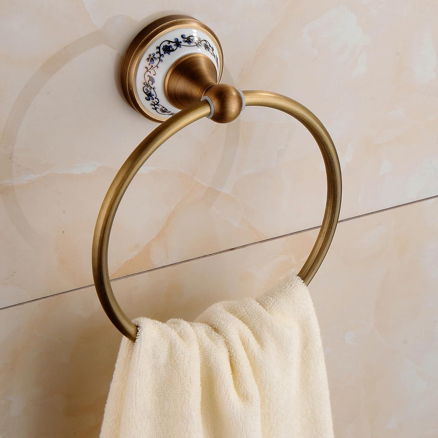держатель для полотенец из матовой латуни, старинная вешалка из латуни, держатель для полотенец для рук, для ванной комнаты, кухонные принадлежности, настенный, дизайн из фарфора 2026 - $30.99 –P8
