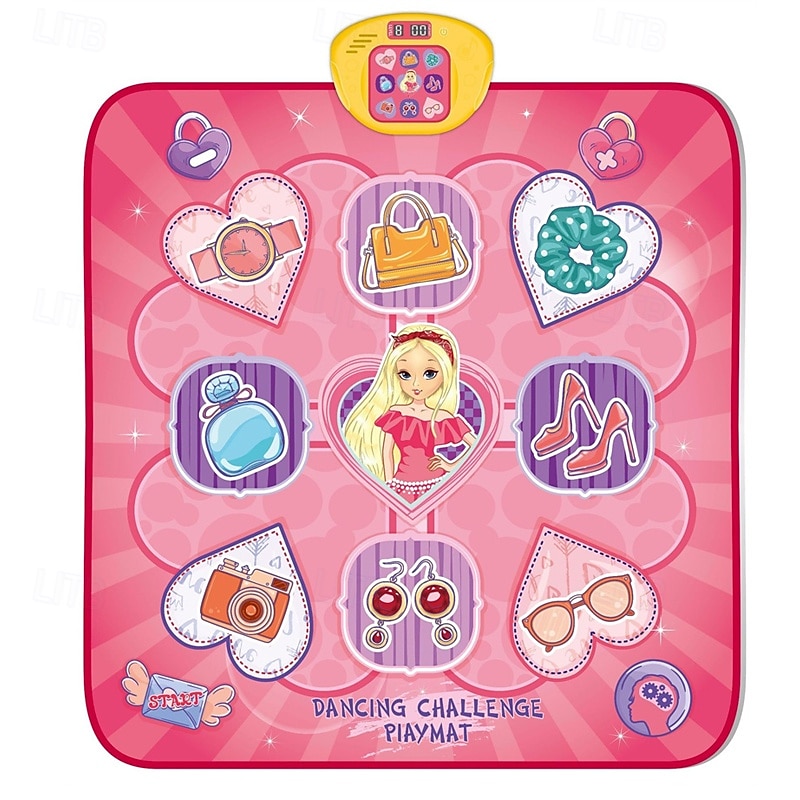 Dance Mat - 9 Keys Light Up Electronic Dance Mat Dolls Princess Girl Toys Kids Musical Mat Dance Floor Mat Birthday Gift For 3 5 7 9 10 Years Old And Up Girls Christmas Gift 2026 - $54.99 –P9