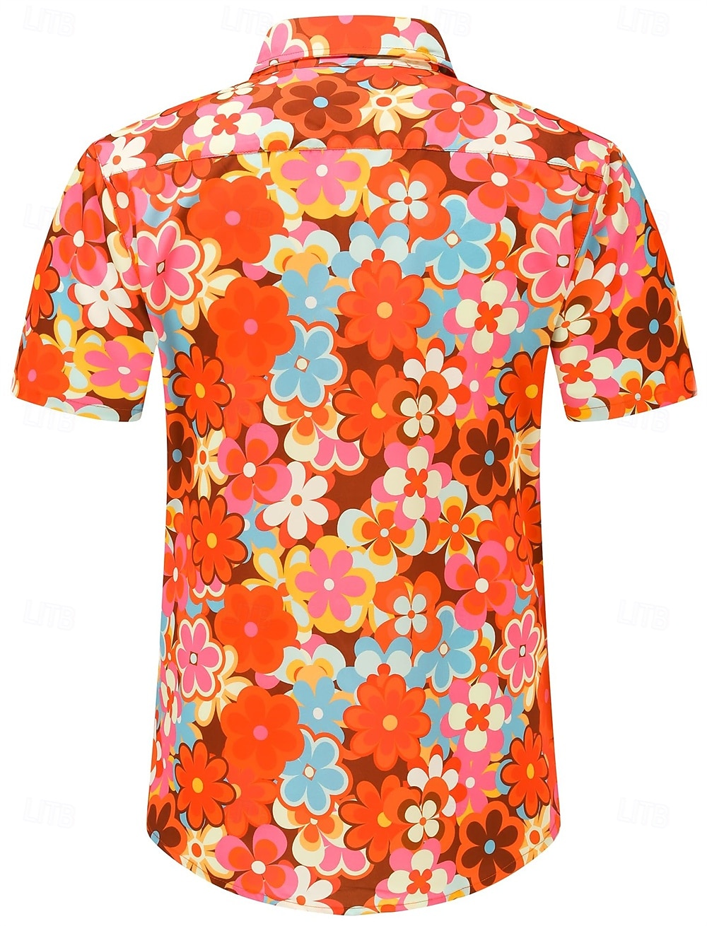 Retro 70. léta Tričko Aloha košile Hippie Květinový Maškarní kostým Pánské Dovolená Párty Pride Parade Dospělé Tričko 2025 - $20.99 –P6