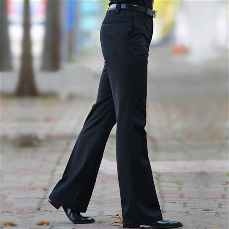 Homens Social Calças chinês Botões Bolsos Tecido Conforto Formal Festa Trabalho Moda Estilo Clássico Preto Azul Marinha Micro-Elástica de 2025 por $33.99 –P2