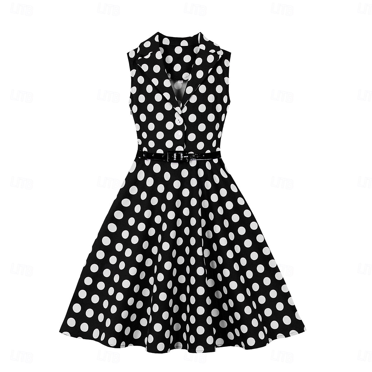 Retro 50. léta Rockabilly Šaty Houpací šaty Puntíky Maškarní kostým Dívčí Karneval Plesová maškaráda Denní nošení loučení se svobodou nevěsty Dětské Šaty Šaty pro návrat domů 2025 - $35.99 –P1