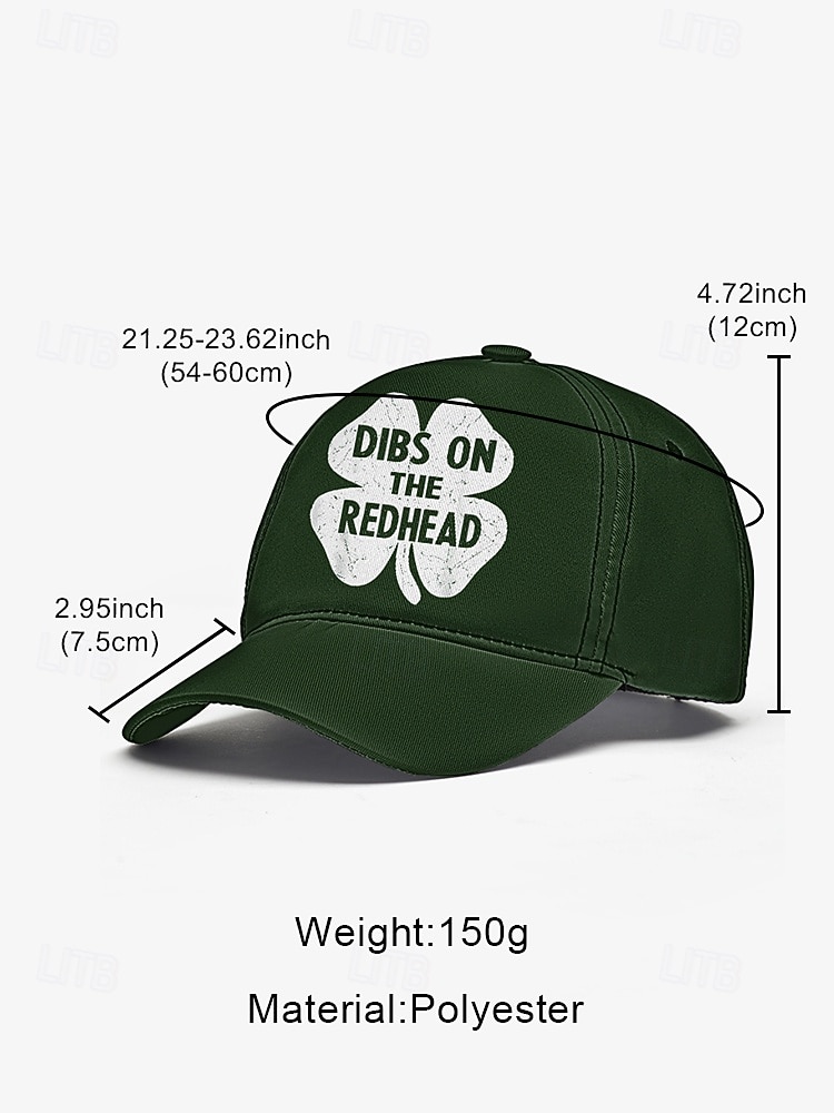 2026年 聖パトリックの日の緑の野球帽 - 男性と女性のための「赤毛の権利」シャムロックデザイン  コレクション – $14.99 –P4