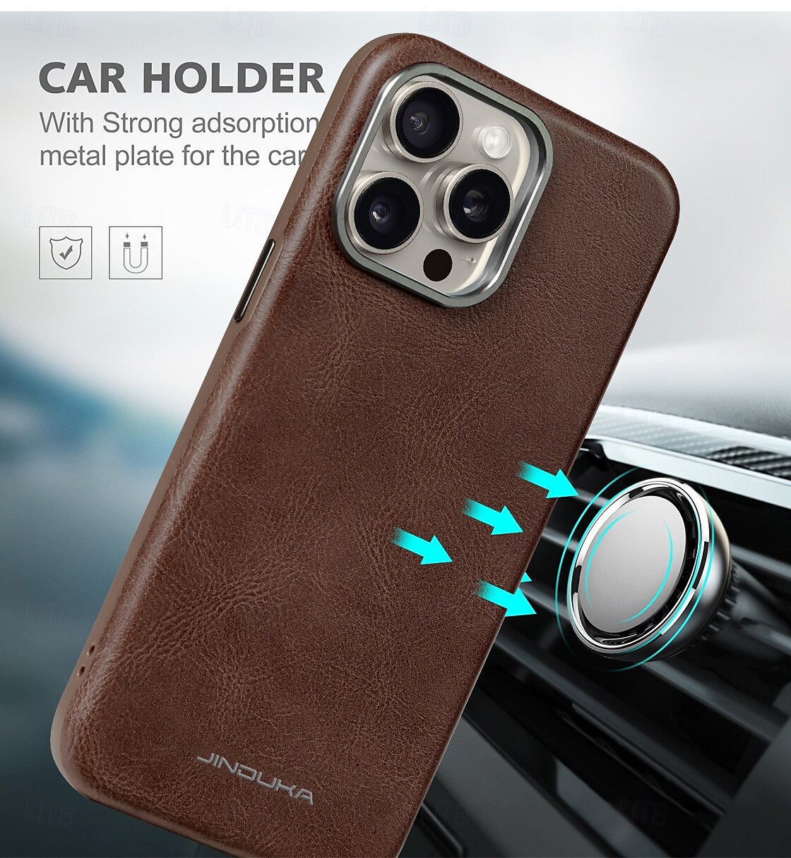 Phone Case For iPhone 16 15 14 Pro Max Plus iPhone 13 12 Pro Max Back Cover Magnetic Support Wireless Charging Shockproof Retro TPU PC 2025 - $18.99 –P10