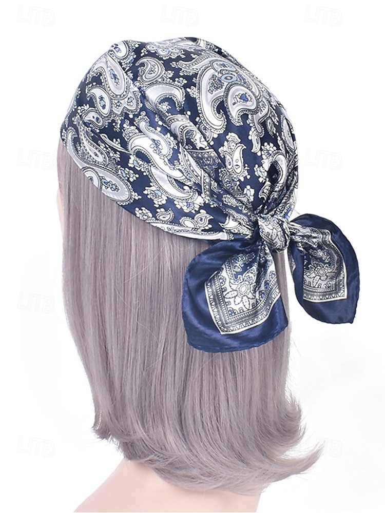 Paisley pattern multicolor silk scarf - soft and stylish women's headband and pocket square, perfect for casual, outdoor and formal occasions 2025 - $7.99 –P3