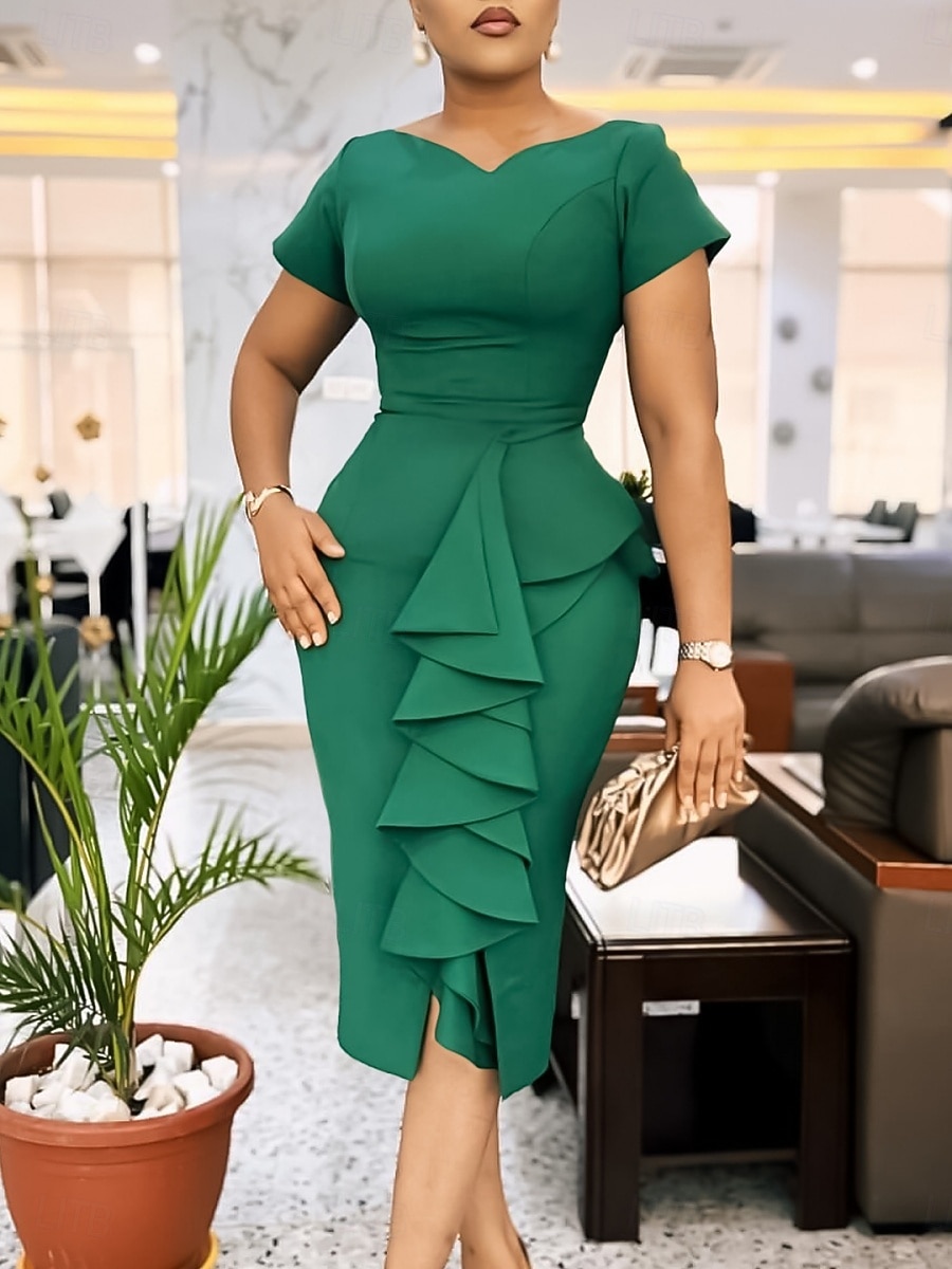 Summer Midi Engagement Dresses Kentucky Derby Women's Midi Dress Summer  Dress Bodycon Dress Semi
