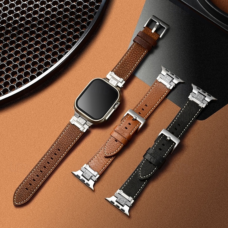 Solo Loop Compatible with Apple Watch band 38mm 40mm 41mm 42mm 44mm 45mm 49mm Adjustable PU Leather Strap Replacement Wristband for iwatch Ultra 2 Series 9 8 7 SE 6 5 4 3 2 1 2025 - $29.99 –P10
