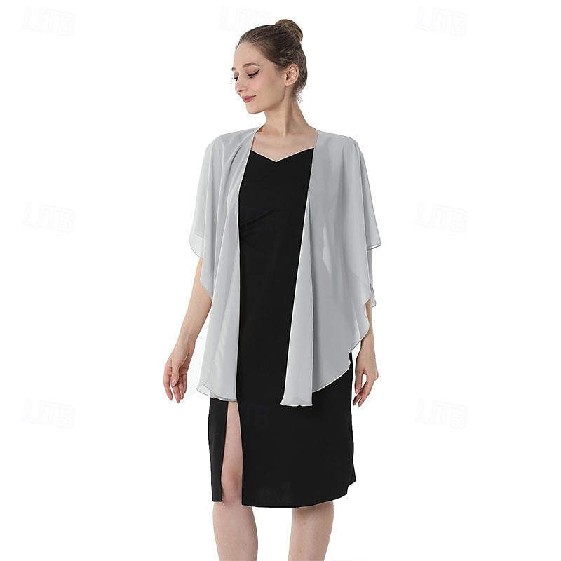 châle de soirée en mousseline de soie, châles et écharpes de mariage pour femmes, robe de mariée de fête pour occasions spéciales de 2025 ? $29.99 –P1