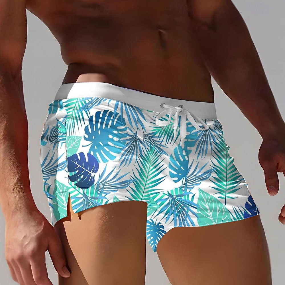 Férfi Pálmafa levél Trópusi növények Úszónadrágok Deszkás short Úszónadrág Közepes csípő 3D mintás Hawaii Szörfözés Szabadság Tengerpart Zsinór hálós béléssel Rugalmas derék Tervező Ruházat 2025 - $19.99 –P4
