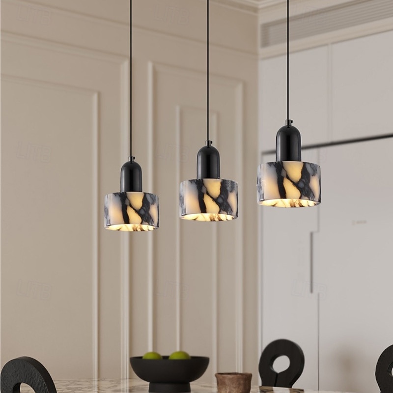 Dekum luminária pendente de mármore design de ilha luz pendente e27 cordão luz pendente ajustável para restaurante de cabeceira 85-265v de 2026 por $197.99 –P4