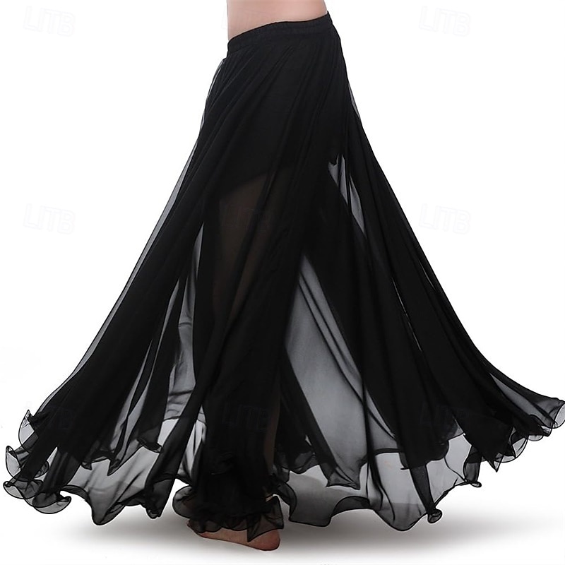 saia de dança do ventre de chiffon royal smeela para mulheres vestido longo tribal em cor sólida barisilk de 2026 por $49.99 –P1
