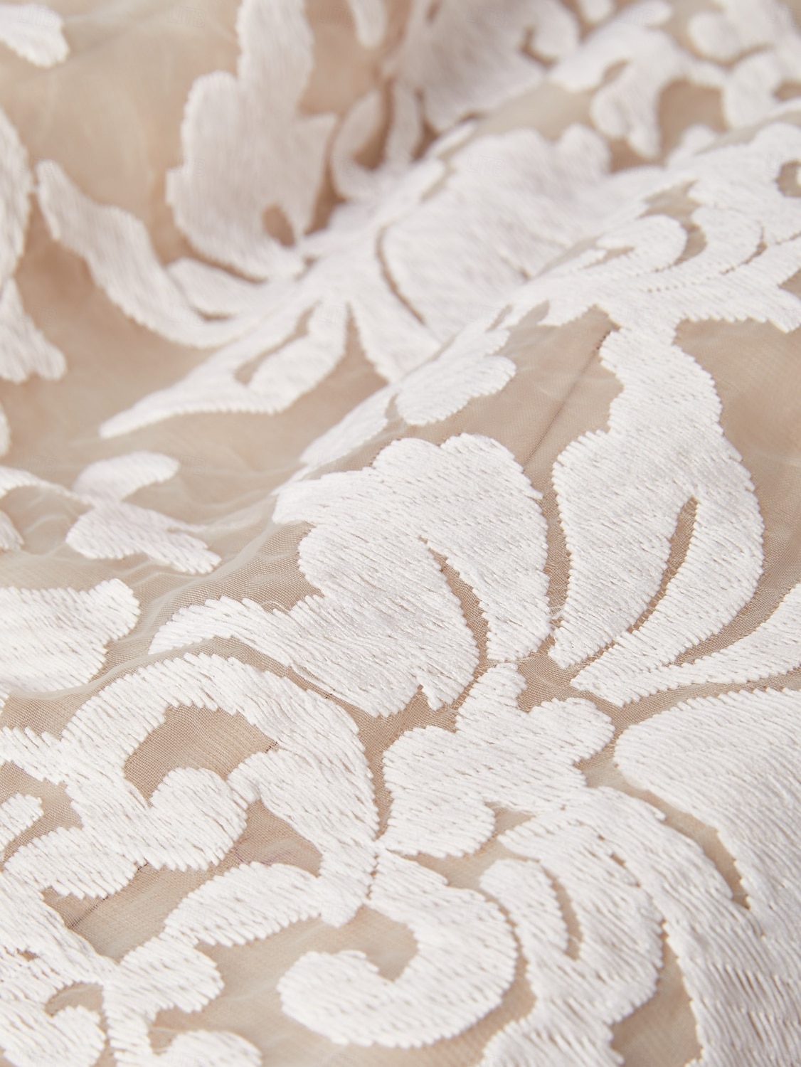 Robe A-Line Maman de la Mariée Robe Invitée de Mariage Élégante Col Crew Transparent Longueur Genou Chiffon Dentelle Tulle Manches 3/4 avec Plis Appliqués Robe Midi de 2025 ? GBP £119.28 –P7