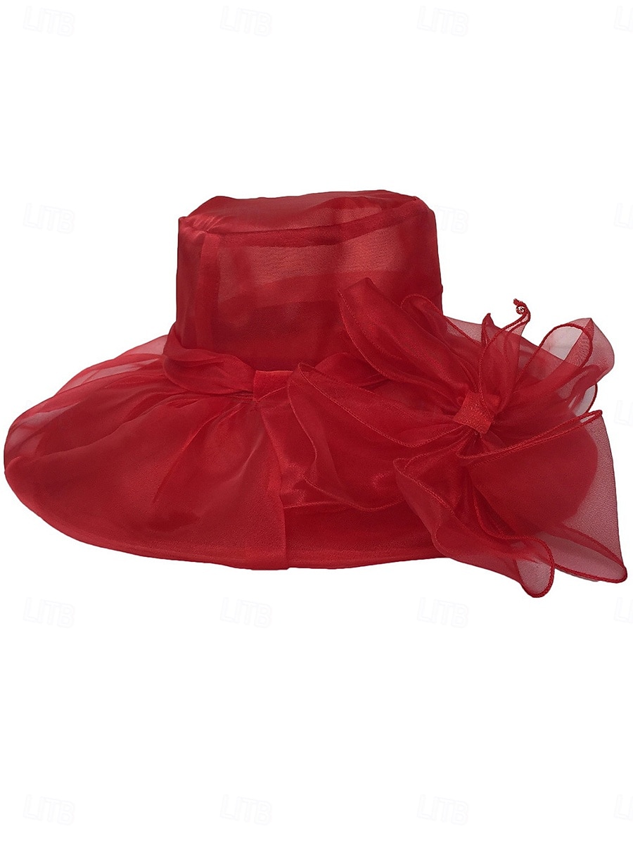 Hats Tulle Bowler  Cloche Hat Wedding Elegant Vintage Tulle Headpiece Headwear Hats Race Day Dress 2025 - $30.99 –P4