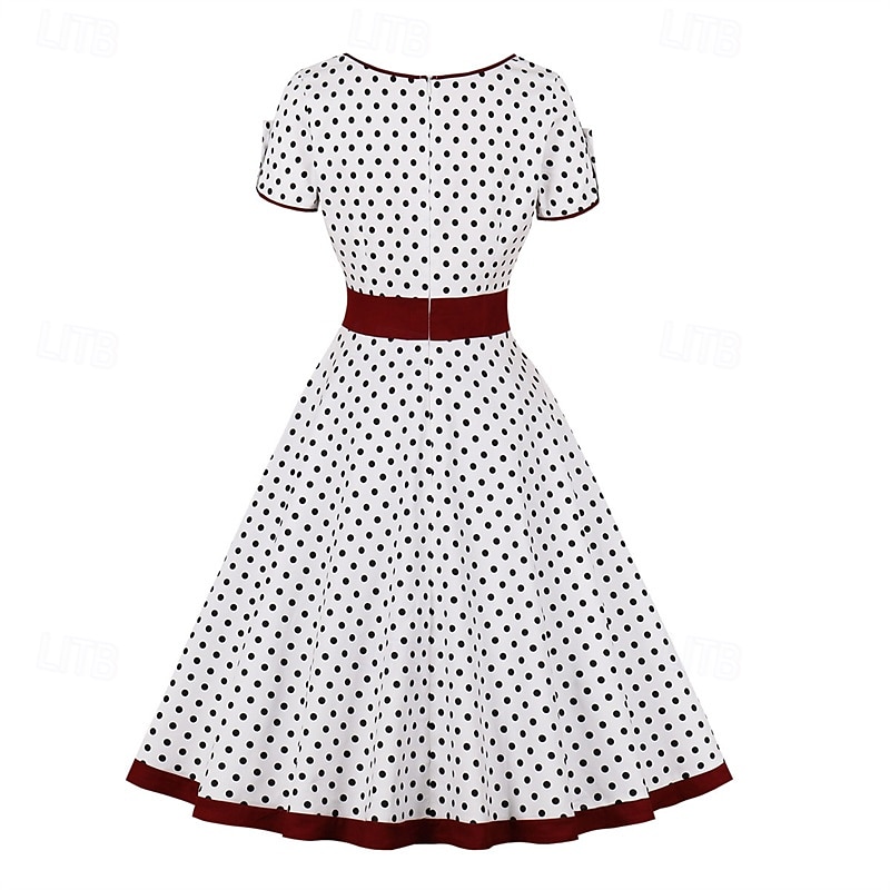 Retro Vintage 1950s Dress Swing Dress Polka Dot Women's Carnival Masquerade Daily Wear Bachelorette Party Adults' Dress Homecoming Dresses 2025 - $34.99 –P2