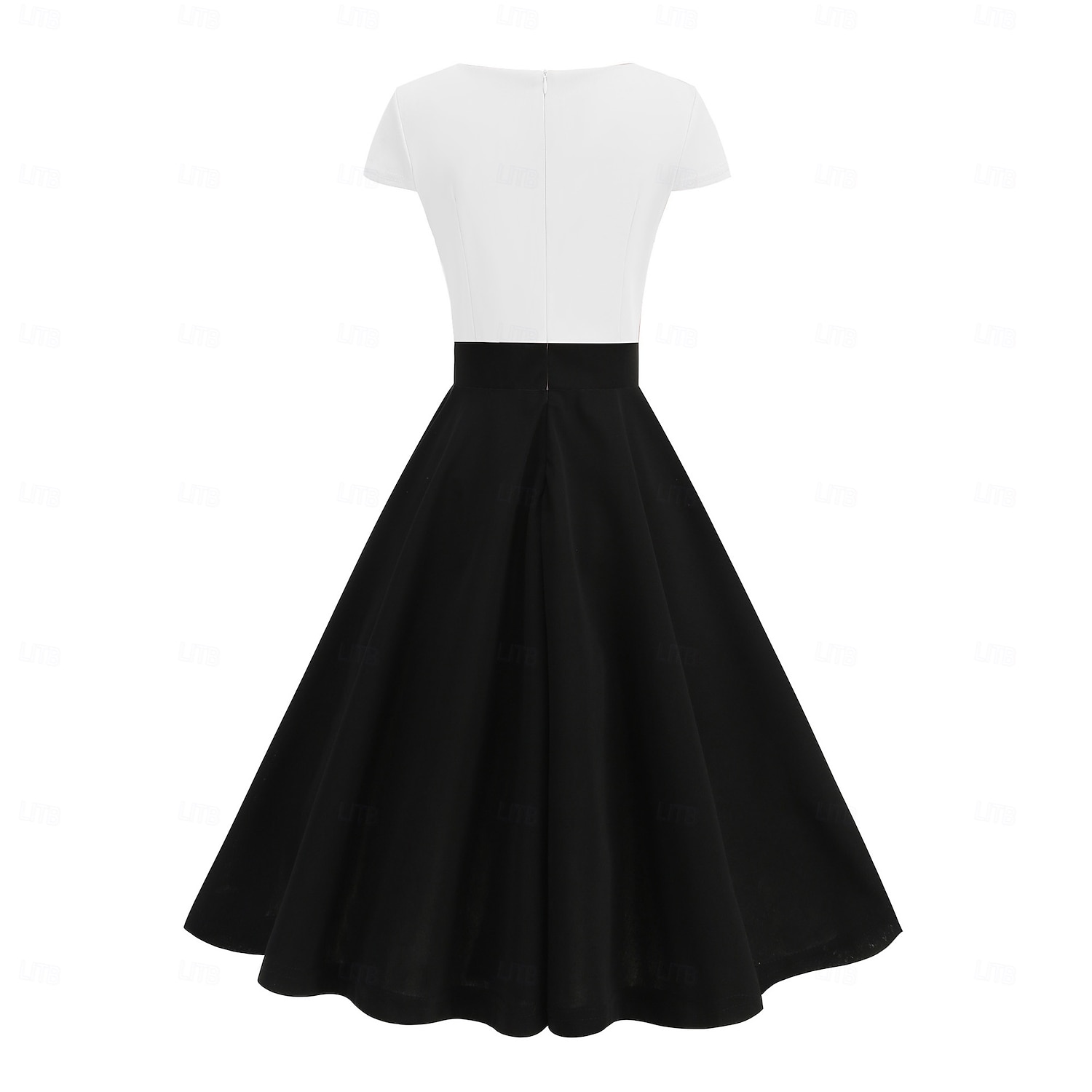 Elegant 1950 Rochie de epoca Lungime Genunchi Rochii Rochie A-Line Rochie de ceai Linia -A Pentru femei Crăciun Carnaval An Nou Venire Acasă Casul / Zilnic Petrecerea Burlăcițelor Adulți Rochii de 2025 - $29.99 –P12