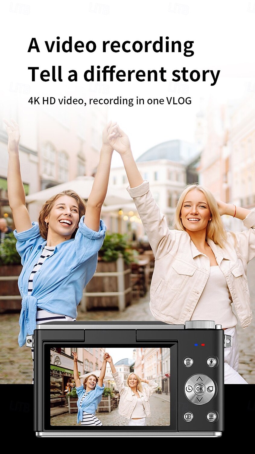 2025年 レトロファッション 64 メガピクセル デジタルカメラ 4k HD CMOS レンズ HD 広角撮影カメラ オプションの角度レンズ コレクション – $220.79 –P13