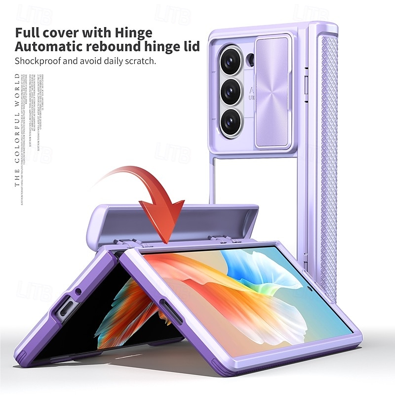 2025年 電話 ケース 用途 サムスンのギャラクシー Zフォールド7 Zフォールド6 Z Fold 5 バックカバー 耐衝撃 レトロ風 TPU PC コレクション – $20.99 –P8