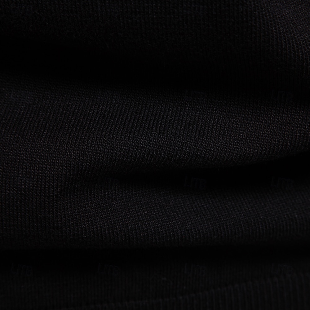 Men's Polo Knit Polo Sweater Formal Work Turndown Quarter Zip Short Sleeve Striped Zip Up Stripe-Trim Spring Black White Khaki Polo 2025 - $28.99 –P27
