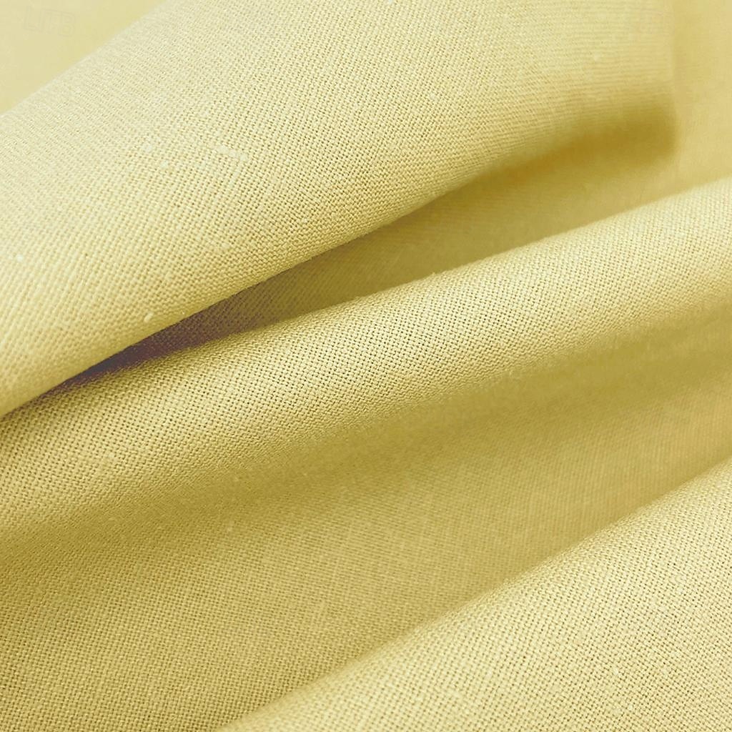 Suits en lin de plage pour hommes Daffodil mode décontractée d'été couleur unie coupe standard 2 pièces à bouton unique de 2025 ? $116.99 –P4