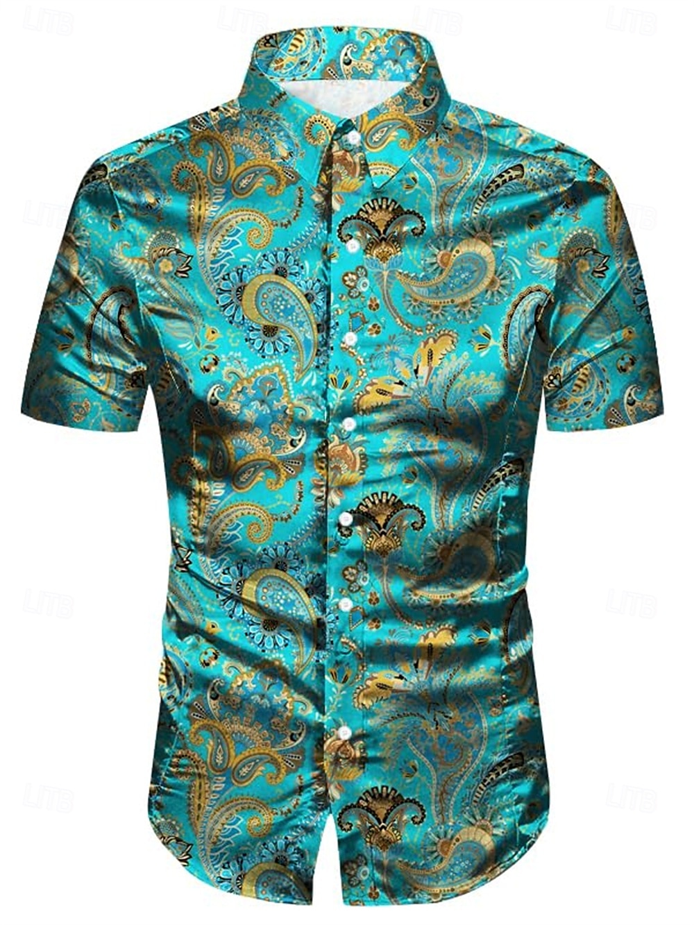 Retro 70. léta Tričko Aloha košile Hippie Kašmírový vzor Maškarní kostým Pánské Dovolená Párty Pride Parade Dospělé Tričko 2025 - $20.99 –P7