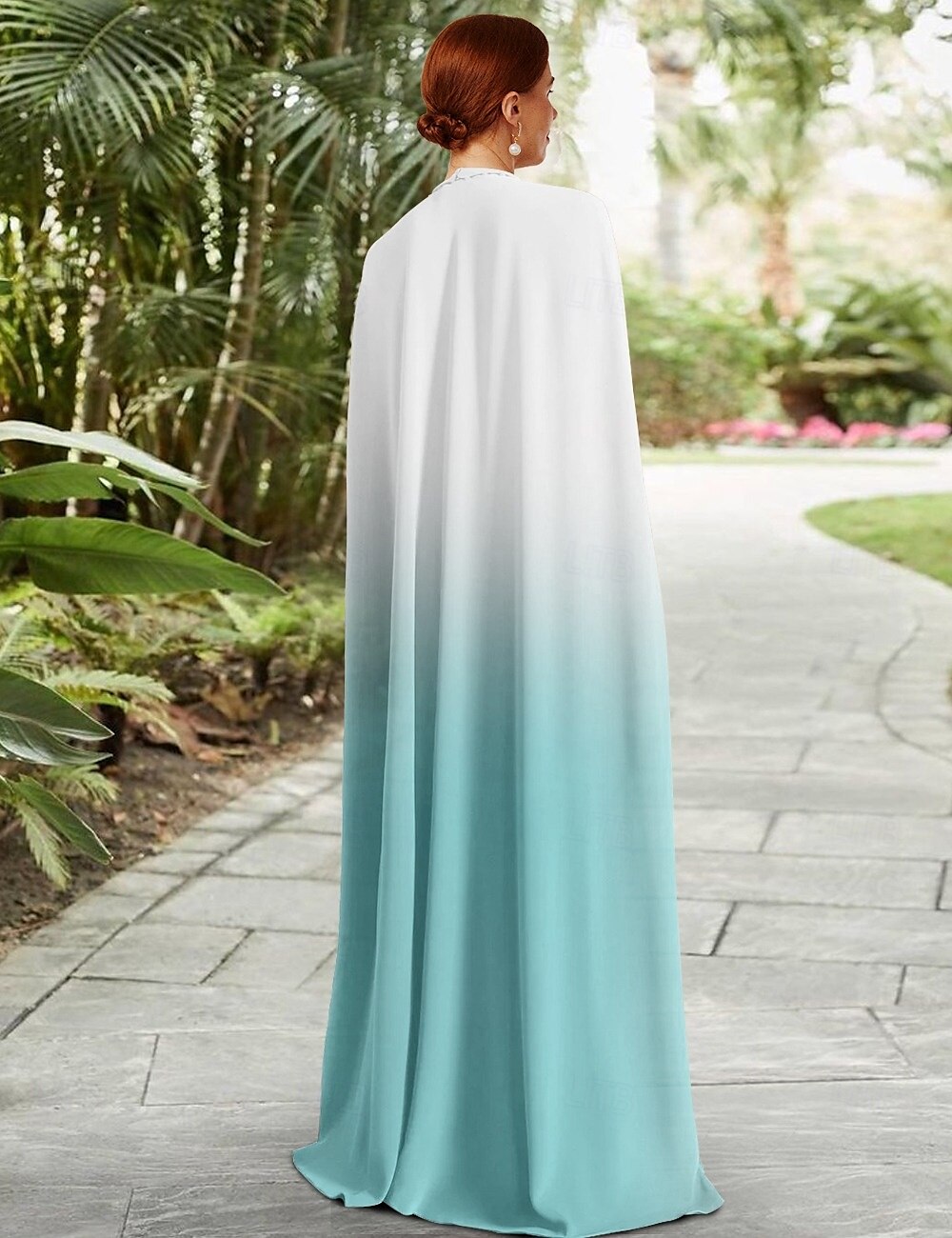 A-Linien Kleid Mutter der Braut Elegant Halterneck Bodenlang Abnehmbar Chiffon Ärmellos mit Raffung 2025 - $160.99 –P2