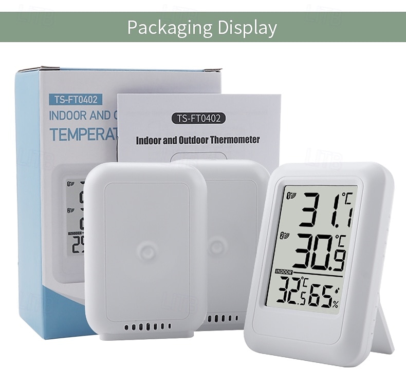 Wireless Indoor and Outdoor Thermometer One-to-two Multi-function Household Electronic Digital Display Thermometer 2025 - $34.99 –P12