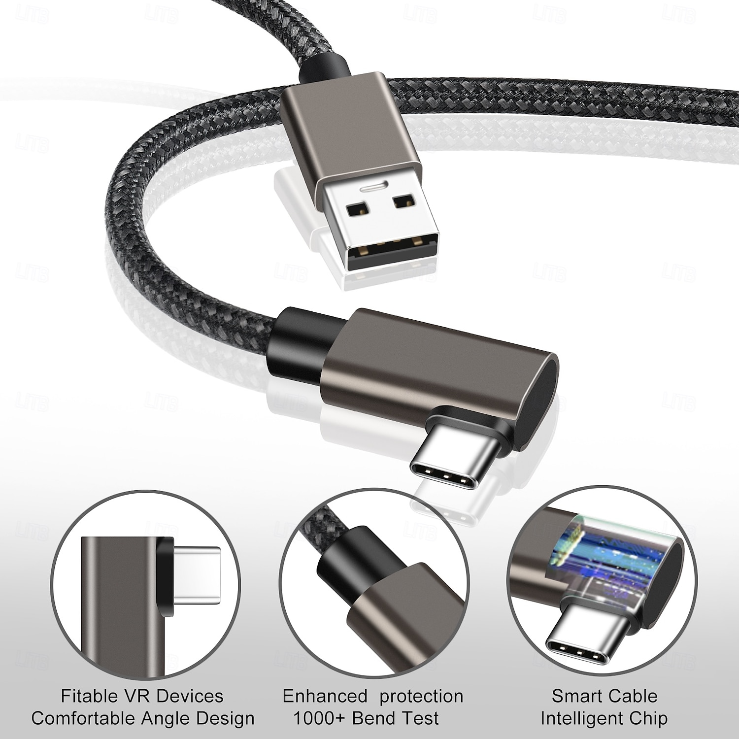 VR Link Cable 3m Compatible with Quest2/Pico 4 Accessories and PC/Steam VR High Speed PC Data Transfer USB 3.0 to USB C Cable for VR Headset and Gaming PC 2025 - $20.99 –P3