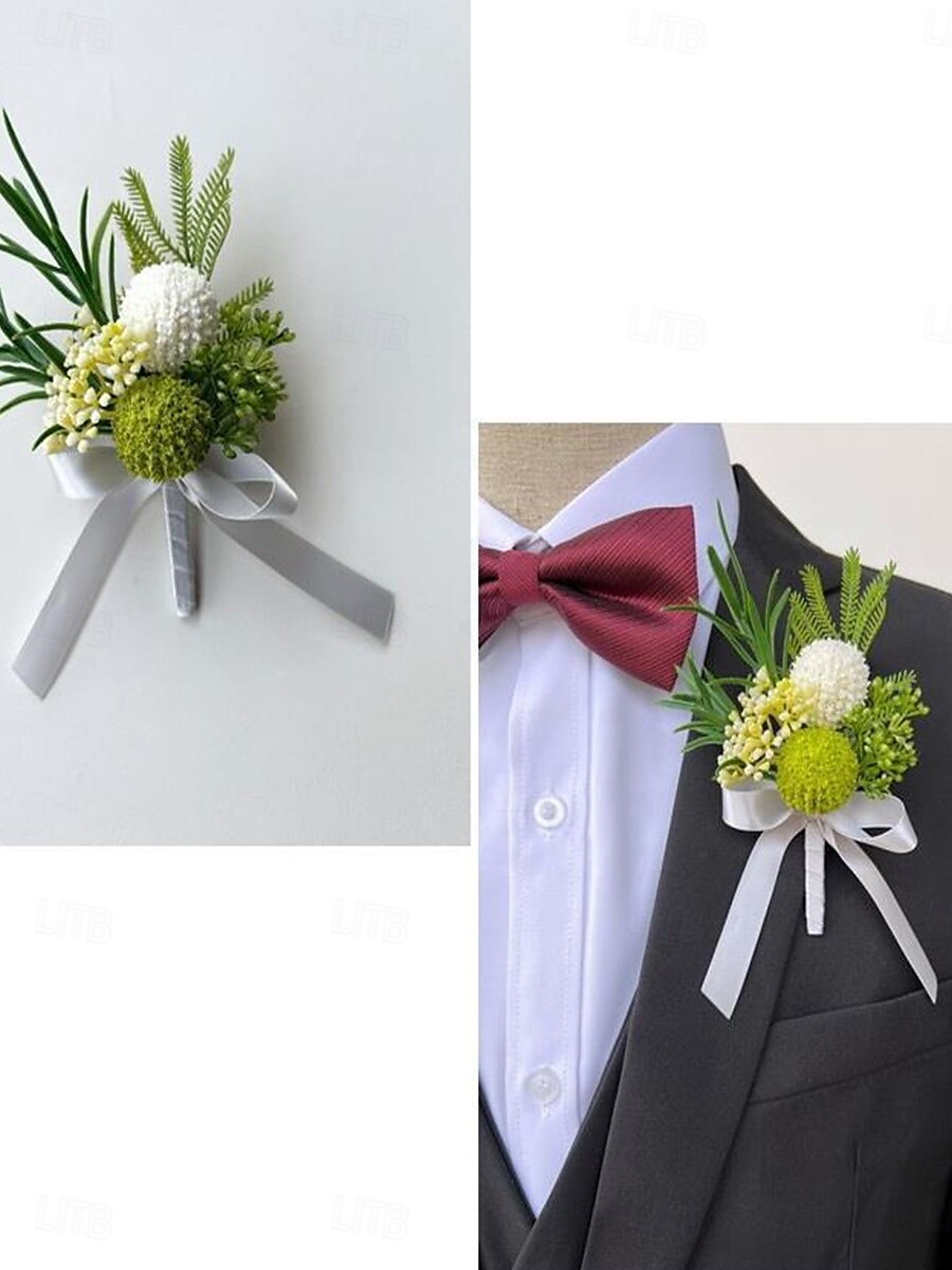 Bruiloft pols bloemen Boutonnières Bruiloft / Evenement / Feest Stoffen Bloemenstijl 2025 - $6.99 -P3