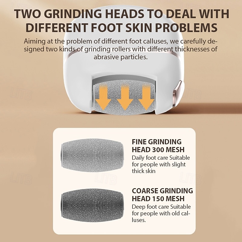 Rechargeable Electric Foot Grinder Dead Skin Remover Calluses Feet Scrubber Electric Foot File Dry Dead Cracked Foot Care Repair 2025 - $25.99 –P6