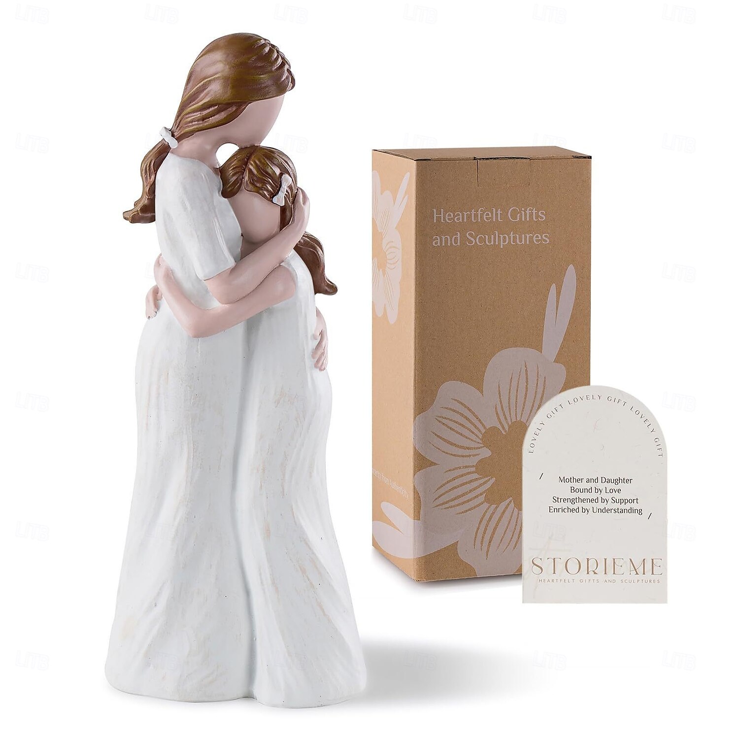 varig vennskap harpiks hjerte-søster statue - perfekt for jul, takksigelse, valentinsdag, morsdag  & konfirmasjonsgaver 2025 - $20.99 –P12
